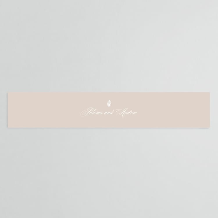 "Hacienda" - Belly Bands in Stone by Lagniappe Paper - Front