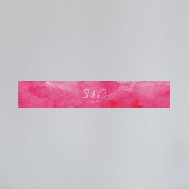 "Skyline Atlanta" - Belly Bands in Magenta by Laura Condouris - Front