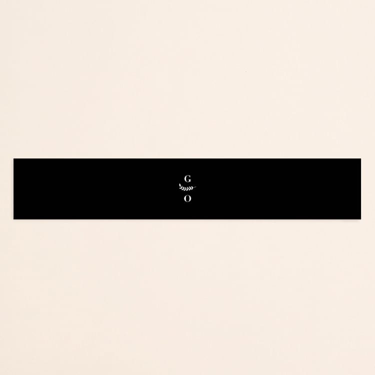 "Olivier" - Belly Bands in Olive by Bonjour Paper - Front