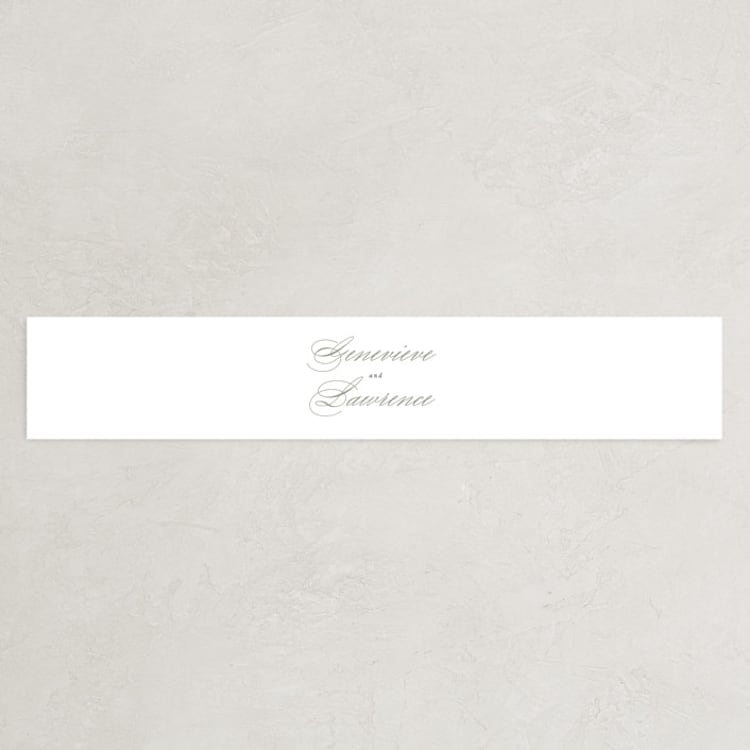 "Dear Greenery" - Belly Bands in Eucalyptus by Hooray Creative - Front