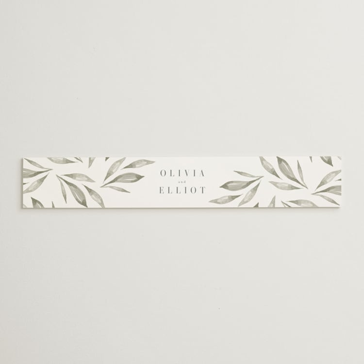 "Whispered Leaves" - Belly Bands in Leaf by Kristie Kern - Front