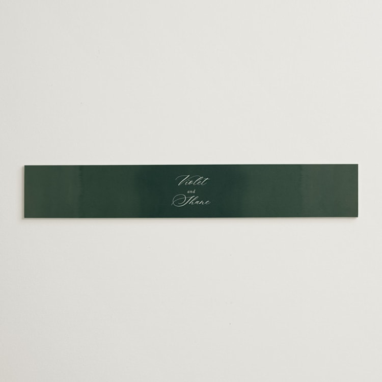 "Green Wreath" - Belly Bands in Champagne by Lori Wemple - Front