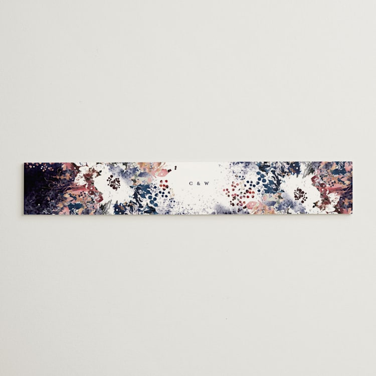 "Floral Cascade" - Belly Bands in Navy by Phrosné Barwood - Front
