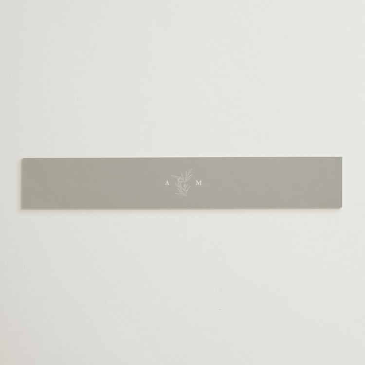 "Initial" - Belly Bands in Pearl by Jennifer Postorino - Front