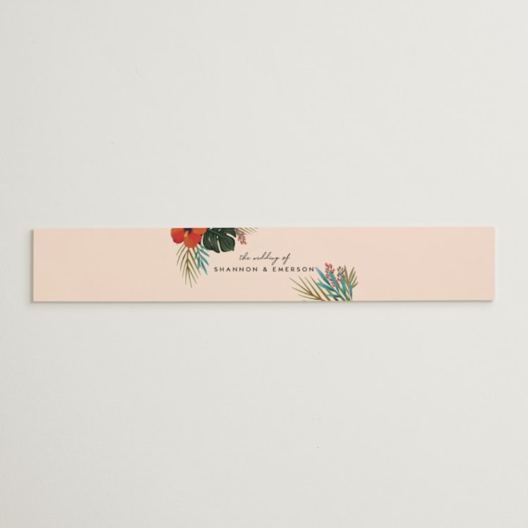 "Tropical Oasis" - Belly Bands in Coral by Joanna Griffin - Front