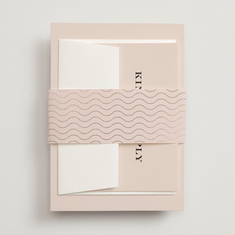 "tropical getaway" - Belly Bands in Blush by Laura Hamm - Front