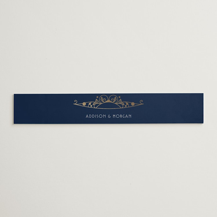 "Ornate Deco" - Belly Bands in Goldenrod by GeekInk Design - Front
