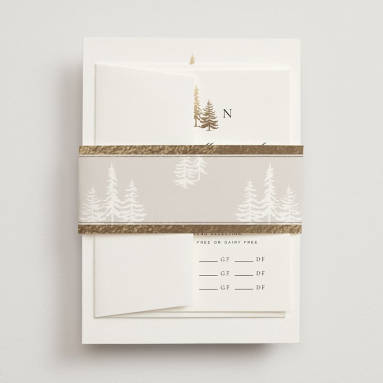 "Gilded Forest" - Belly Bands in Snow by Stacy Maalouf - Front