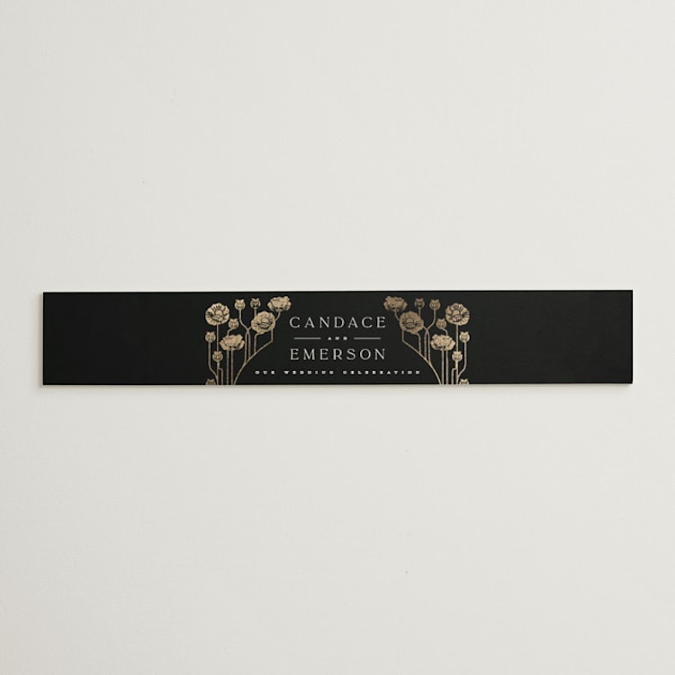 "Nouveau flowers" - Belly Bands in Onyx by Ana de Sousa - Front