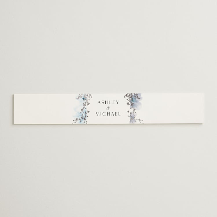 "Layered florals" - Belly Bands in Serenity by Susan Moyal - Front
