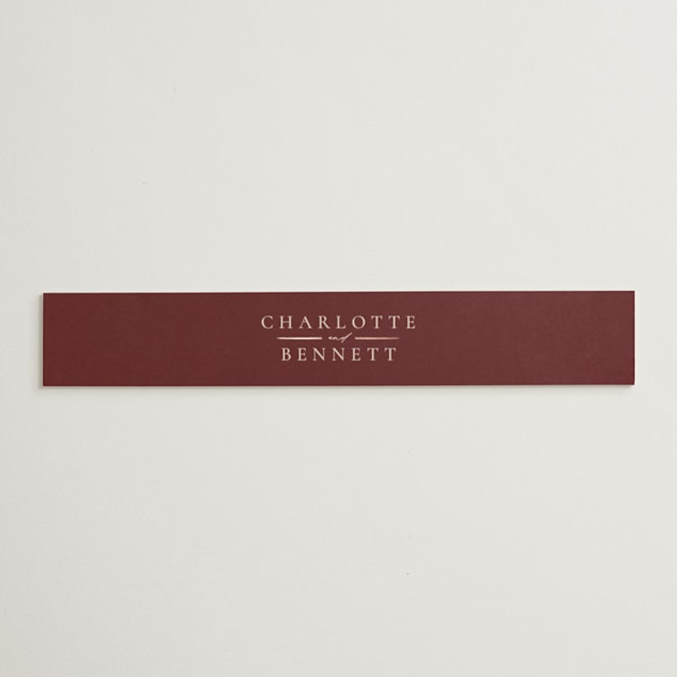 "Romantic Frame" - Belly Bands in Peony by Wildfield Paper Co - Front