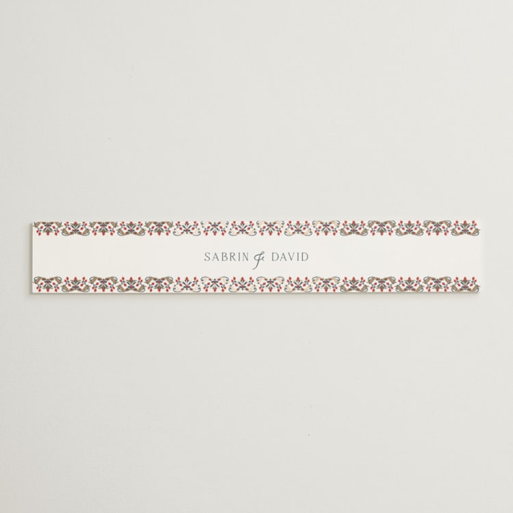 "Islamic Arch" - Belly Bands in Scarlet by Sabrin Deirani - Front