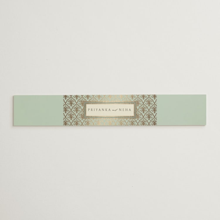 "Aatreya" - Belly Bands in Aqua by Pati Cascino - Front