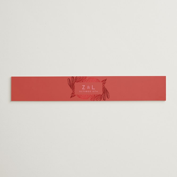"Fiery" - Belly Bands in Ruby by Ghia Designs - Front