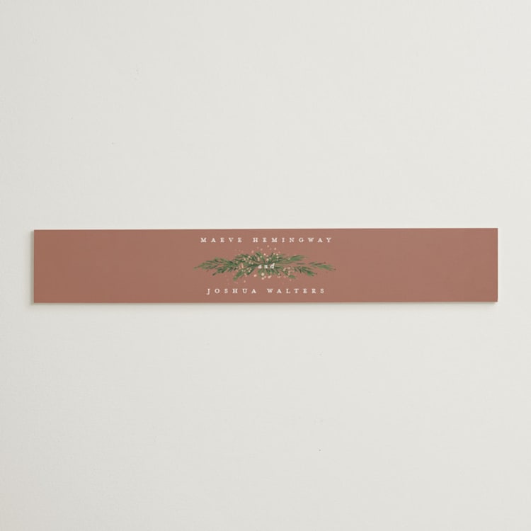 "Winter Garland" - Belly Bands in Latte by Leah Bisch - Front