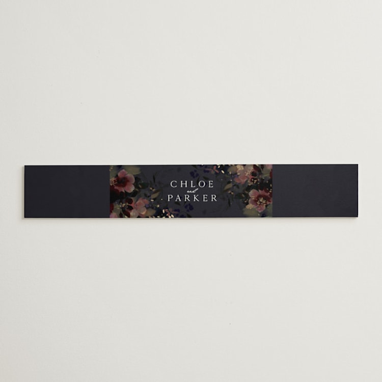 "Vintage Rose Garden" - Belly Bands in Midnight by Grace Kreinbrink - Front