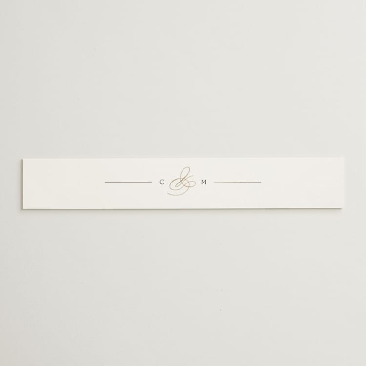 "Framed Monogram" - Belly Bands in Silk by Kelly Schmidt - Front