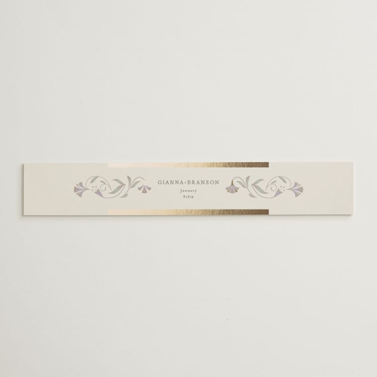 "Deco Nouveau" - Belly Bands in Vanilla by lori jacobs wemple - Front