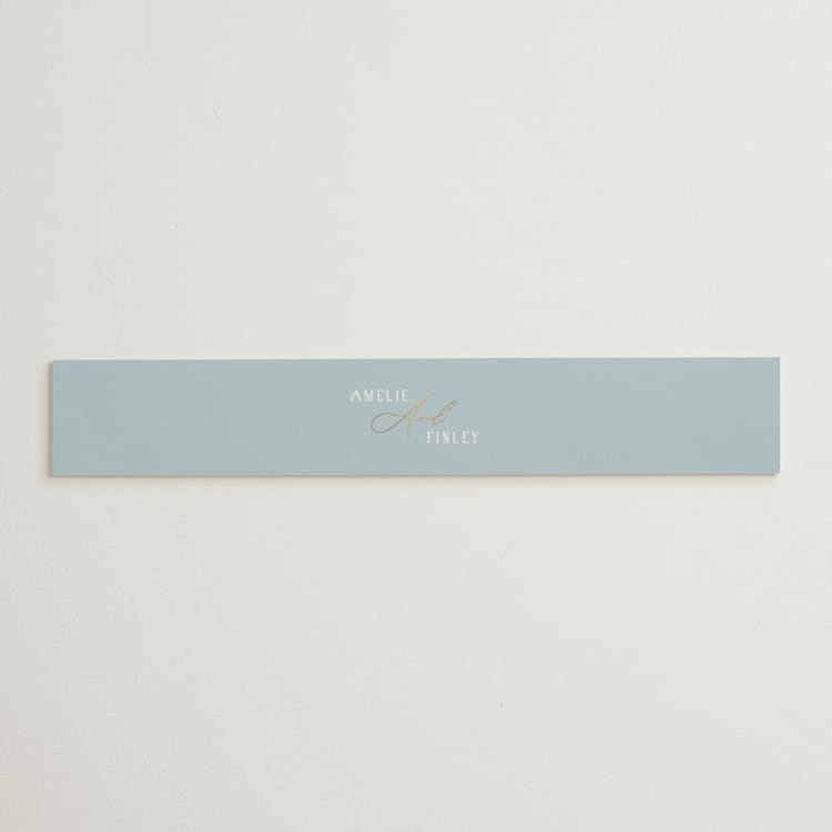 "Delicacy" - Belly Bands in Dusty Blue by Angela Thompson - Front