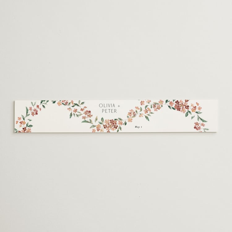 "Sweeping Vine" - Belly Bands in Dusty Rose by Itsy Belle Studio - Front
