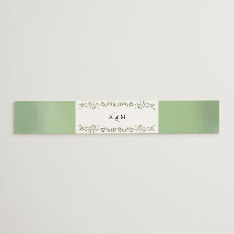 "Monogramed Arch" - Belly Bands in Mojito by Susan Moyal - Front