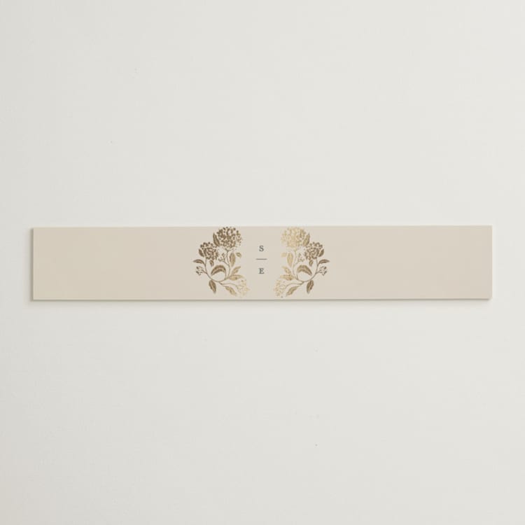"Shimmering Hydrangeas" - Belly Bands in Tea Time by Susan Zinader - Front