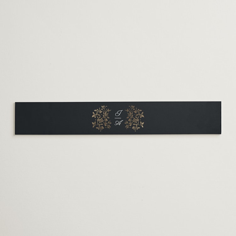"Regency Grace" - Belly Bands in Onyx by Ana de Sousa - Front