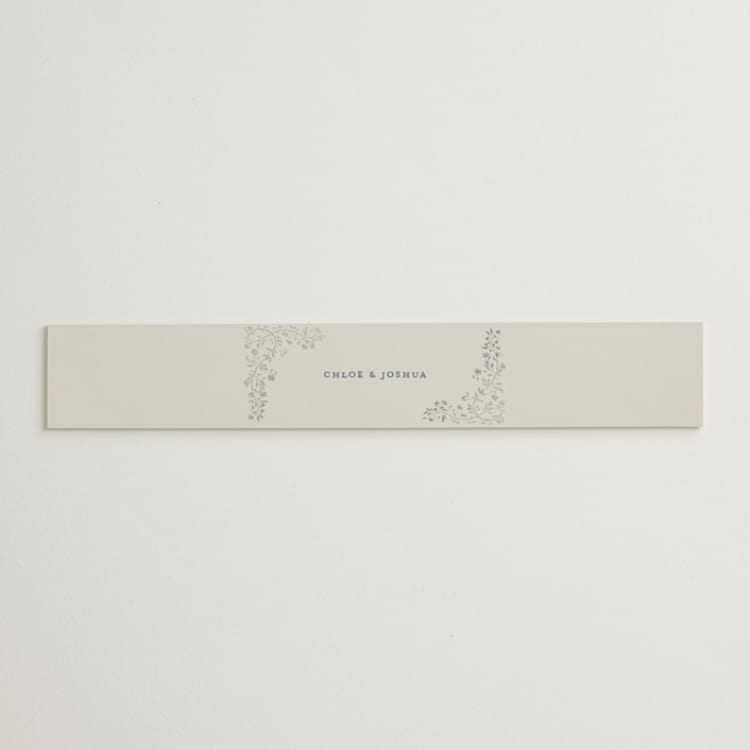 "Floral Romance" - Belly Bands in Something Blue by Gwen Bedat - Front