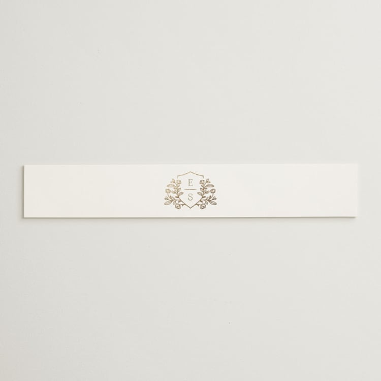 "Gold Crest" - Belly Bands in Ivory by Mansi Verma - Front
