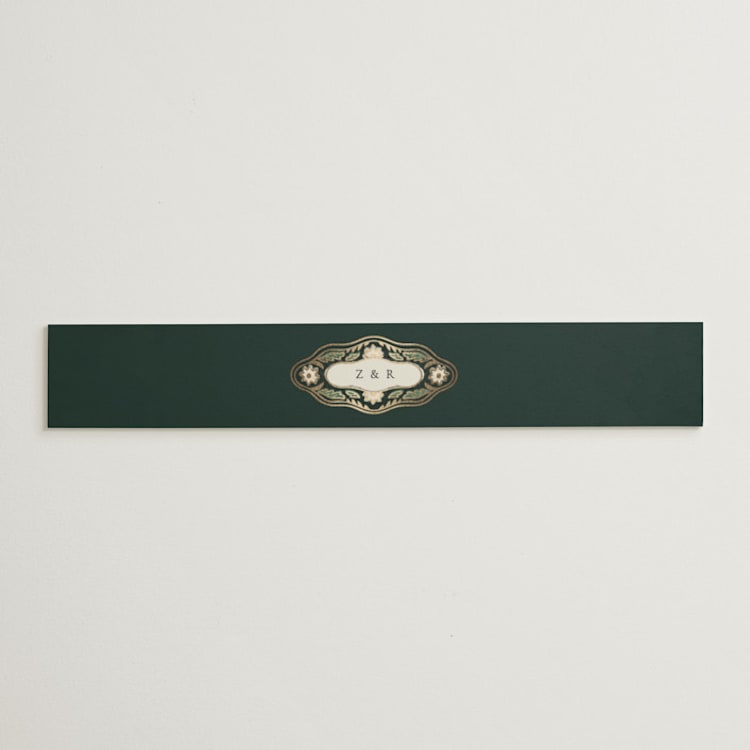 "Frame" - Belly Bands in Emerald by Jen Owens - Front