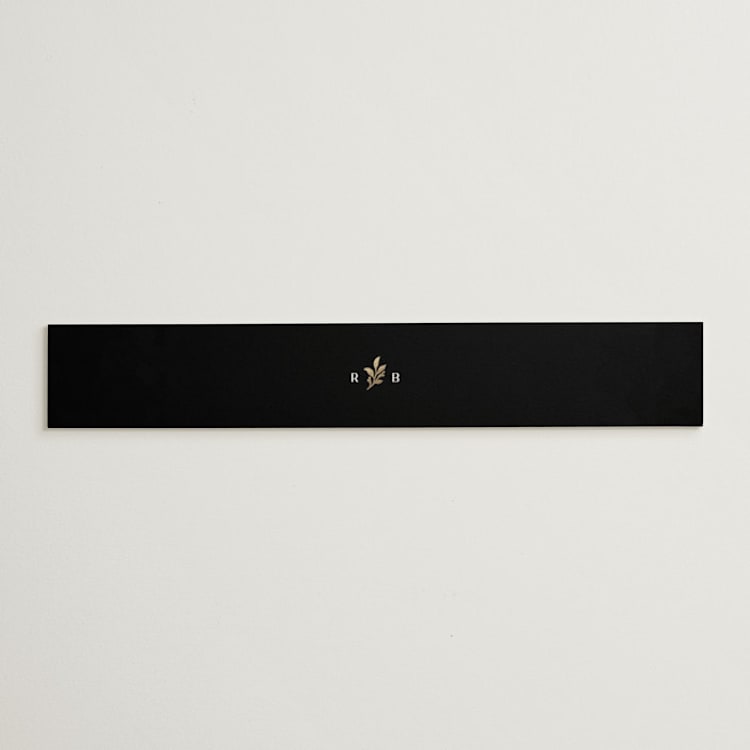 "Petite Sprig" - Belly Bands in Black Dahlia by Olivia Raufman - Front
