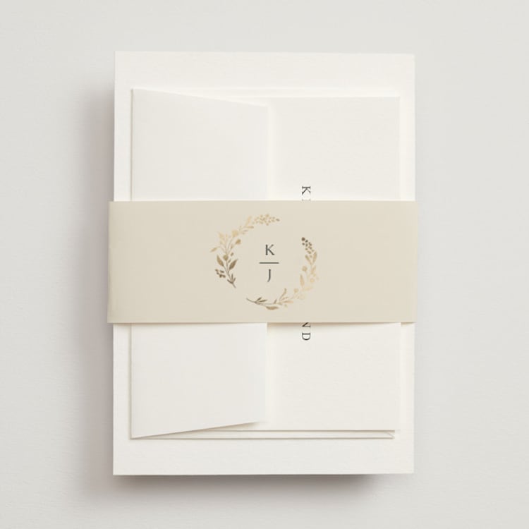 "Embrace" - Belly Bands in Cloudy by Jennifer Postorino - Front