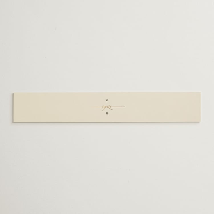 "Bow Tie" - Belly Bands in Ivory by Baumbirdy - Front