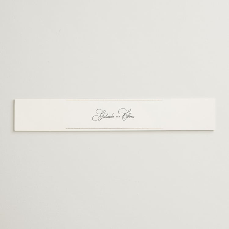 "Here With You" - Belly Bands in Classic Bride by Design Lotus - Front