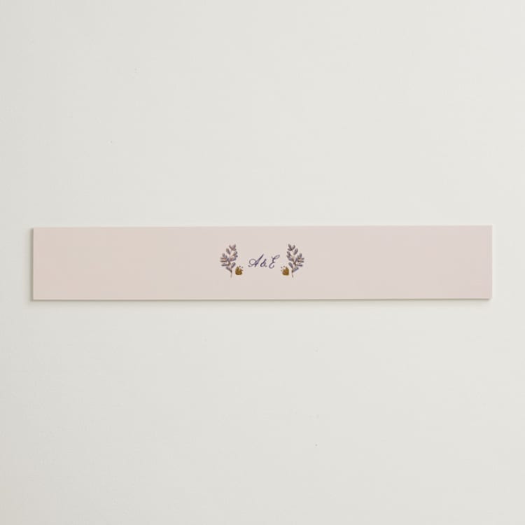"Together in Bloom" - Belly Bands in Wisteria by Monika Konieczna - Front
