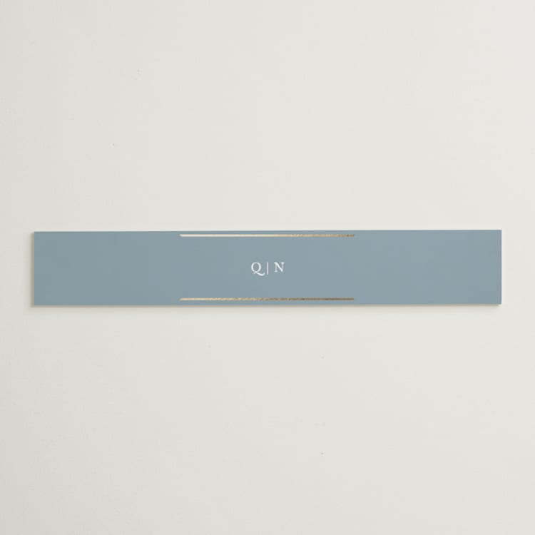 "Elegant bevel" - Belly Bands in Dusty Blue by Stacey Meacham - Front