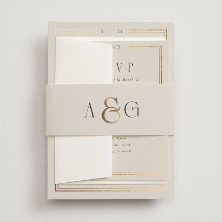 "Grace" - Belly Bands in Champagne by Nicole Walsh - Front