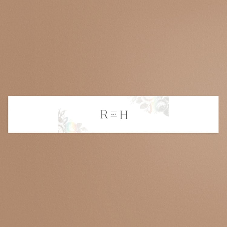 "Beloved" - Gloss-Press® Belly Bands in Snow by Design Lotus - Front