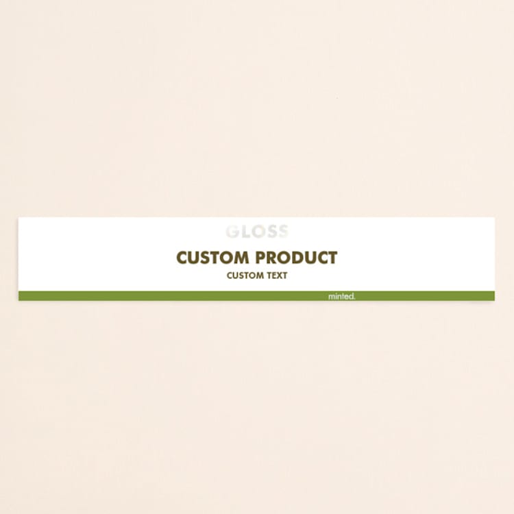 "Landscape Custom" - Gloss-Press® Belly Bands in Iridescent Pearl by Minted - Front