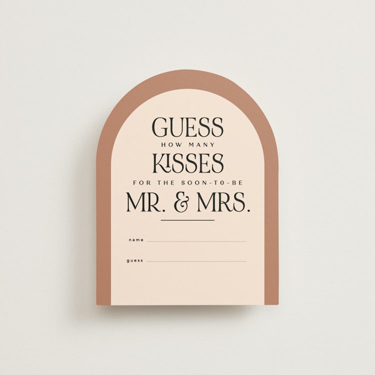 "Shower arch" - Bridal Shower Insert Cards in Desert by Creo Study - Front