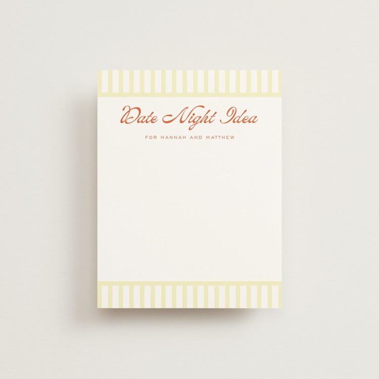 "Pickleball & Prosecco" - Bridal Shower Insert Cards in Citrus by Ashlee Townsend - Front