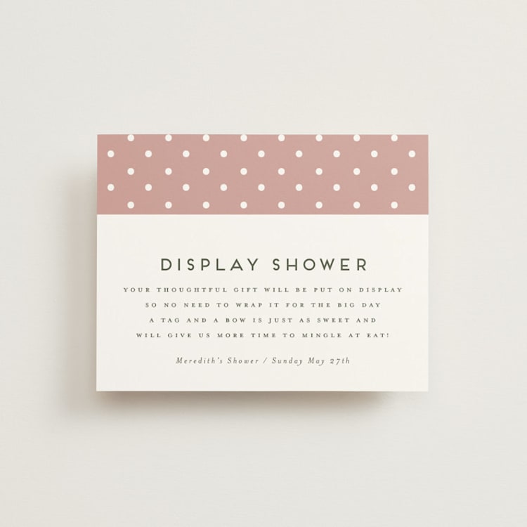 "Flower Bar" - Bridal Shower Insert Cards in Bright by Heather Cairl - Front