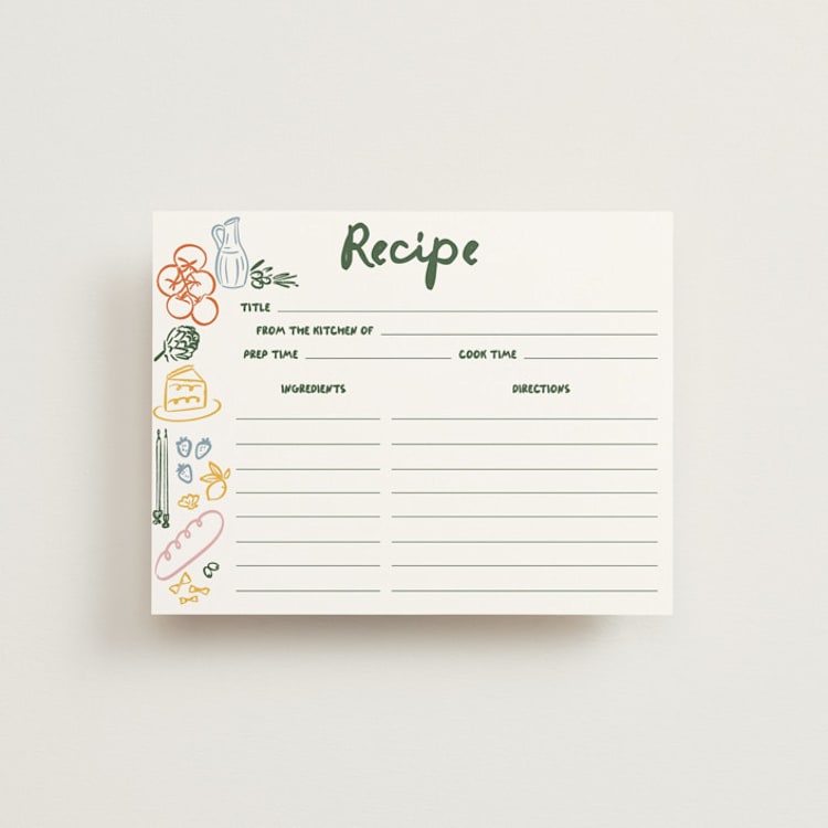 "That's Amore." - Bridal Shower Insert Cards in Basil by Jenna Holcomb - Front