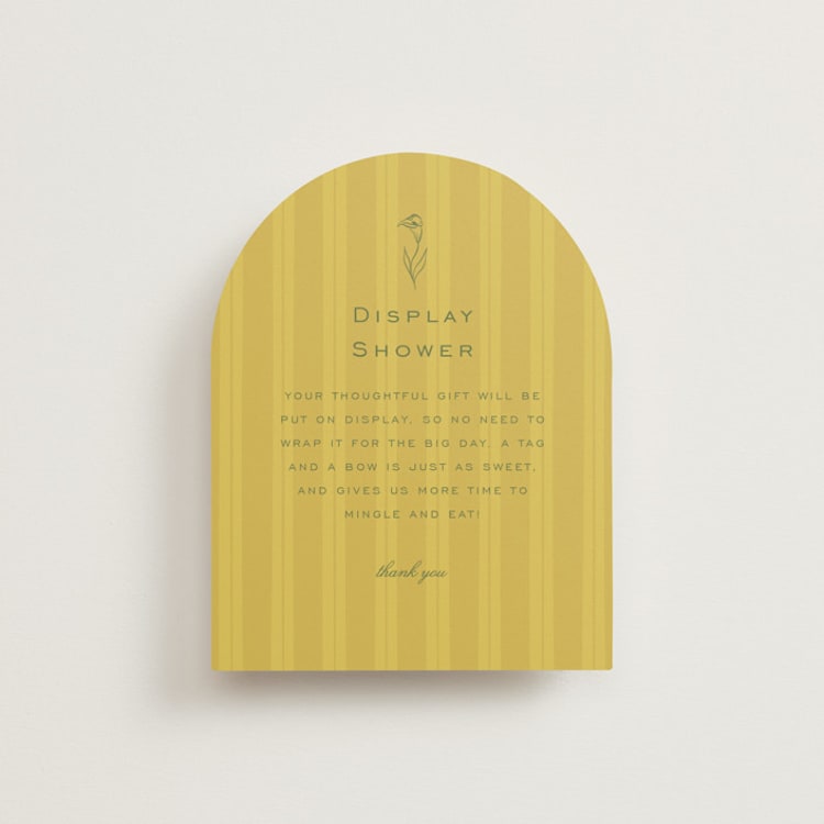 "Calia" - Bridal Shower Insert Cards in Island Citrus by Ani Somi - Front