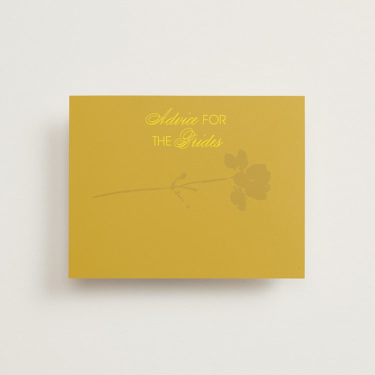 "Bloom" - Bridal Shower Insert Cards in Island Citrus by Morgan Kendall - Front