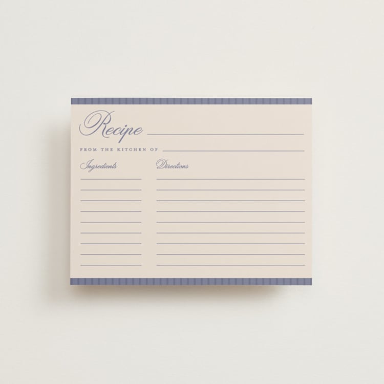 "Elegant Moon" - Bridal Shower Insert Cards in Luna Blue by Pixel and Hank - Front