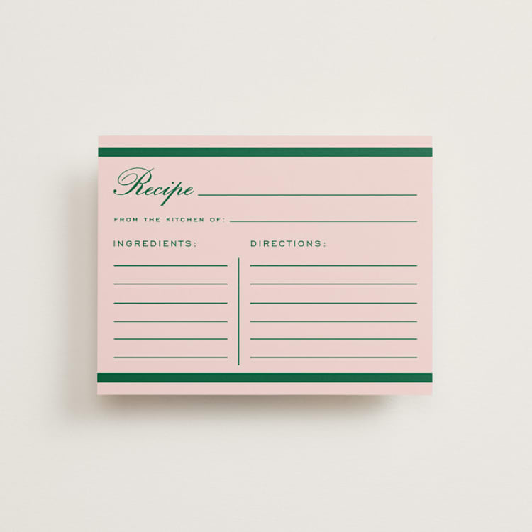 "Prep club" - Bridal Shower Insert Cards in Bubblegum by Stacey Meacham - Front