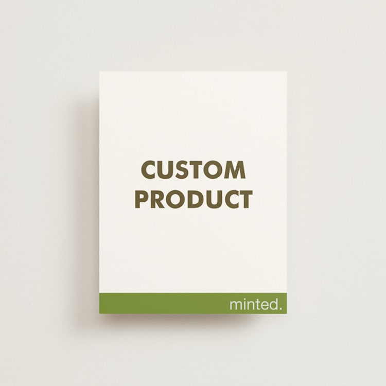 "Landscape Custom" - Bridal Shower Insert Cards in Charcoal by Minted Custom - Front
