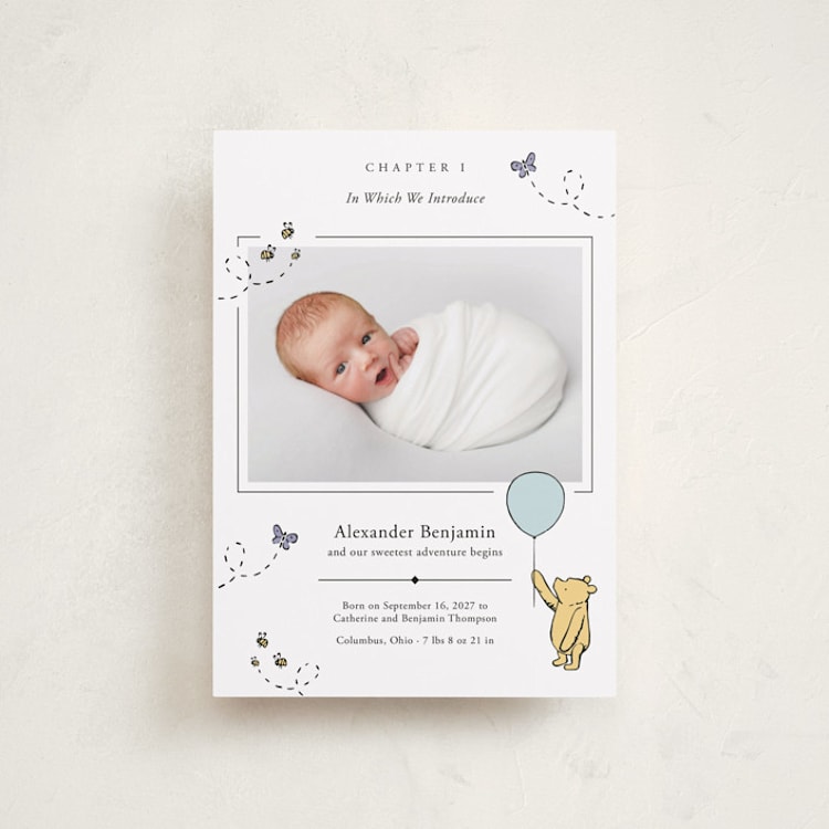 "Disney Sweetest Adventure" - Birth Announcements in Cloud by Heather Schertzer - Front