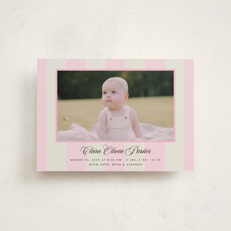 "Gelato" - Birth Announcements in Fragola by Megan Davis - Front
